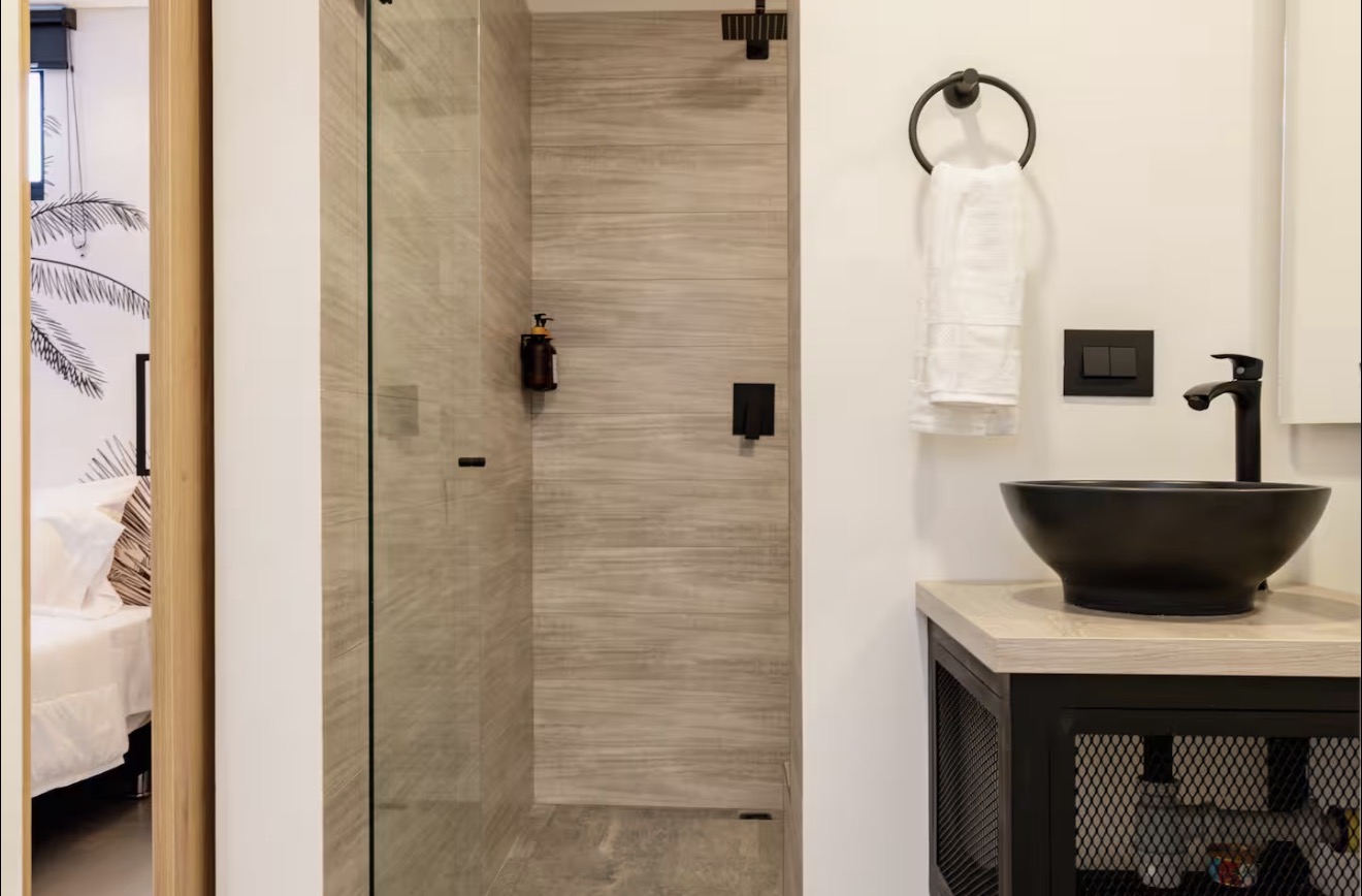AL201 — bathroom with walk-in shower